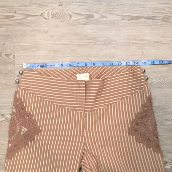 Anthropologie Tracy Reese brown stripped pants - Picture 6 of 8